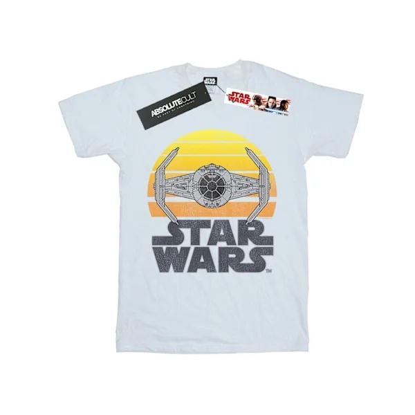 Star Wars Mens Sunset TIE Fighter T-Shirt L Vit