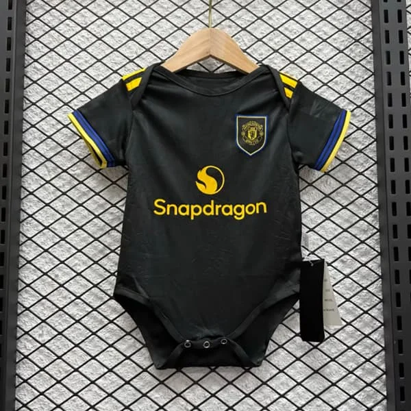 25-26 Manchester United Bortedrakt Nyfødt Baby Jumpsuit Sparkedrakt Fotballdrakt