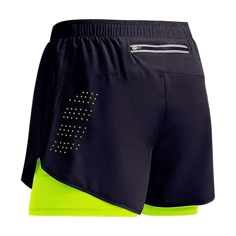 AliExpress - Nouveaux shorts de sport pour hommes 2026 – Shorts d'entraînement 2-en-1 à séchage rapide pour la gym, la plage et la course à pied – 