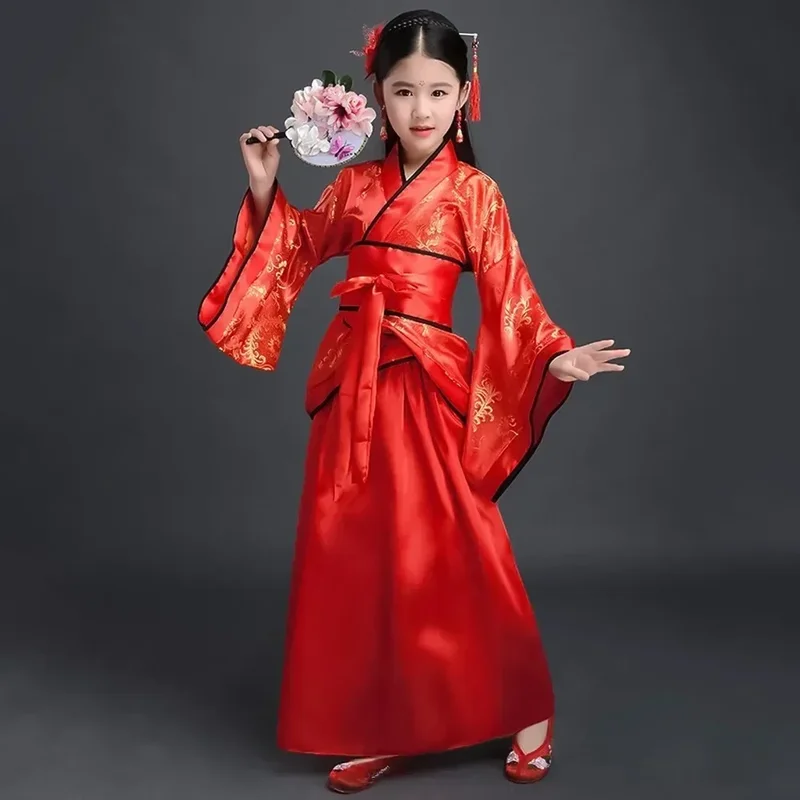 AliExpress - Robe chinoise ancienne pour filles et enfants, Kimono ethnique traditionnel, Costume de danse de chœur pour étudiants, Style Kimono 
