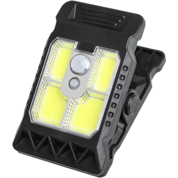 Clip-on solcellelampe - Udendørs solcellelampe, 11,2 cm, Clip-on solcellelampe - Vandtæt 400 mAh lampe med bevægelsessensor
