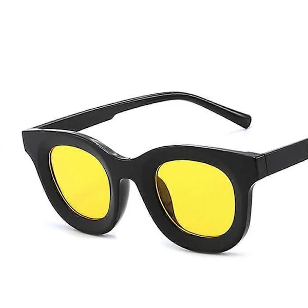 Retro Vintage Små Runde Solbriller Kvinner Cat Eye Skygge Briller Utendørs Briller