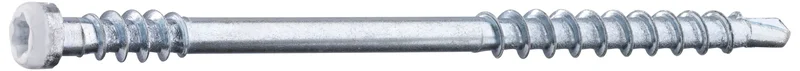 Grabber LTX62VITC Listskruv med bits 3,3 x 62 mm, 100-pack Vit, Infästning