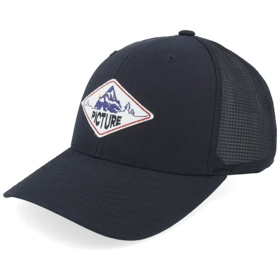 Picture - Svart trucker Caps - Zephyr Black Trucker @ Hatstore