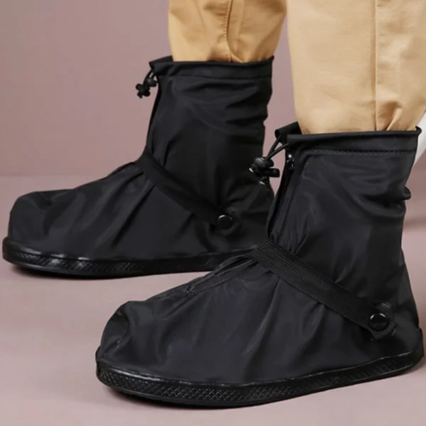 IC Regnskoöverdrag Vattentäta skor 1 par Slip Cycling Overshoes, Svart, XL