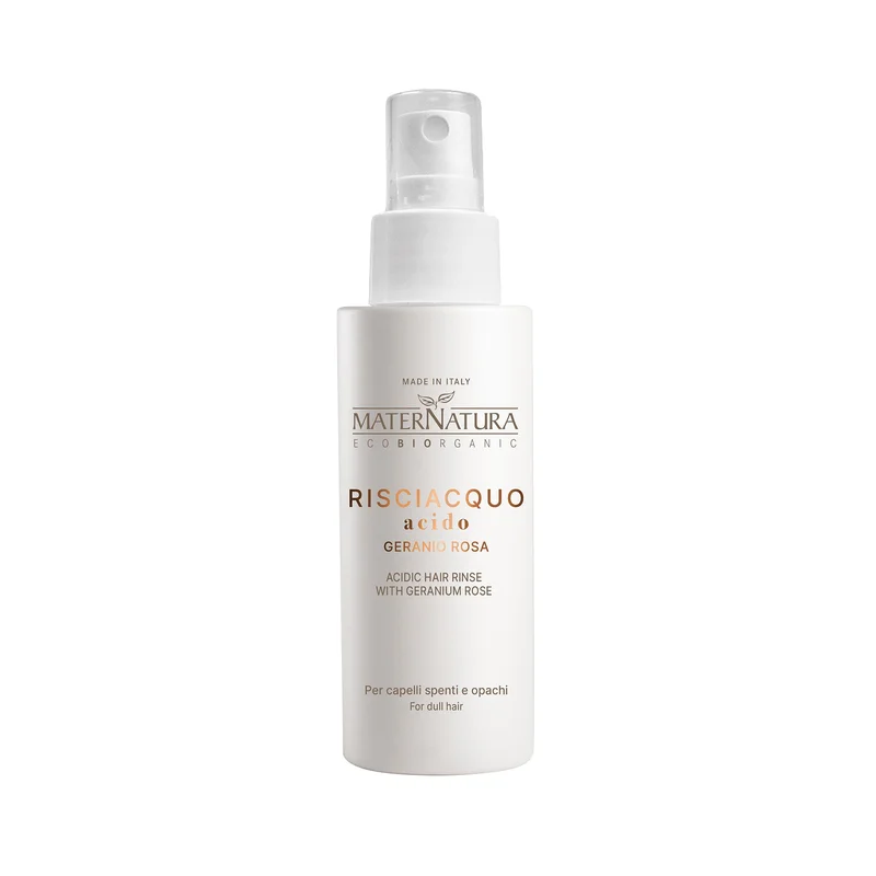 MATERNATURA Styling e Finish Risciacquo Acido Capelli Al Geranio Rosa 150ml - Gloss capelli