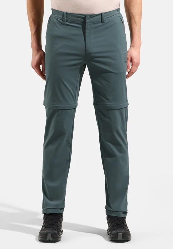 Odlo Men's Ascent Light Zip-Off Hiking Pants, 50, green