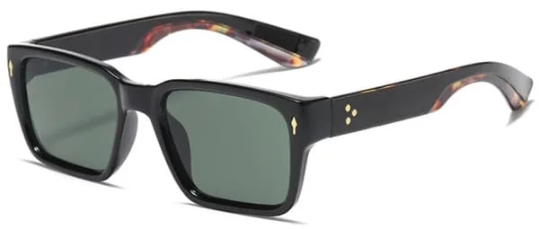 RBROVO 2023 Vintage Solbriller til Mænd Små Rektangulære Briller Mænd/Kvinder Brand Designer Briller Sort Gafas De Sol Hombre UV400