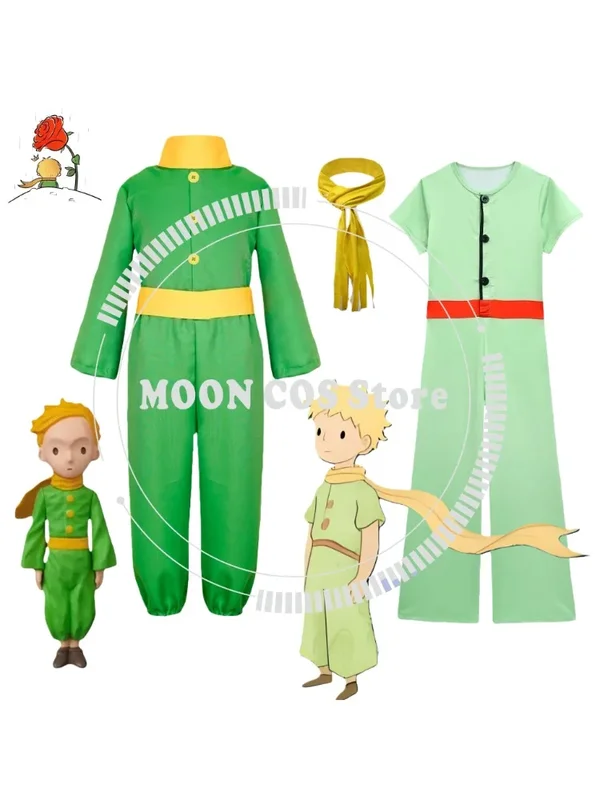 AliExpress - Nouveau Costume de Cosplay Le Petit Prince pour Enfants, Uniforme Vert de Carnaval d'Halloween, Combinaison Garçons du Film Le Petit 