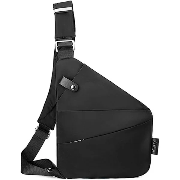 Tyverisikret Rejsetaske, Cross Body Vandtæt Rejsetaske, Slank Slingtaske Cross Body Rejsetaske, Casual Rygsæk, Brysttasker til Mænd, Rejser, Udendørs