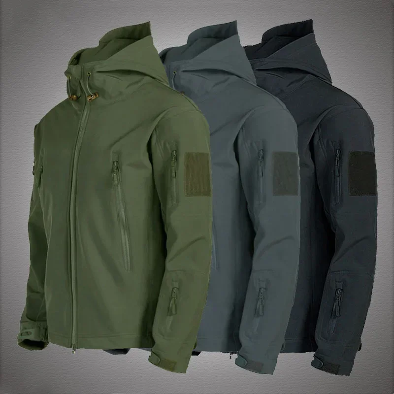AliExpress - Military Shark Skin Soft Shell Jackets Men Tactical Windproof Waterproof jacket men Army Combat Jackets Mens Hooded Bomber Coats
