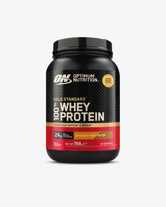 Whey 100% Optimum Nutrition Gold Standard - Proteinpulver jordnøddesmør.
