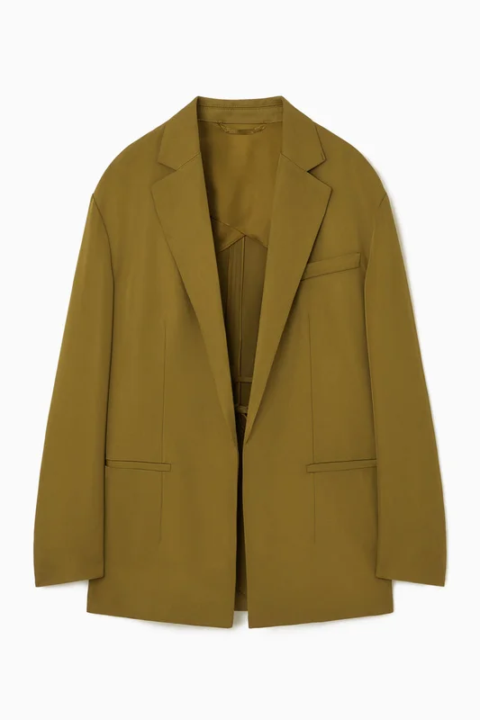 COS Femme Blazer Oversize Noué in Vert