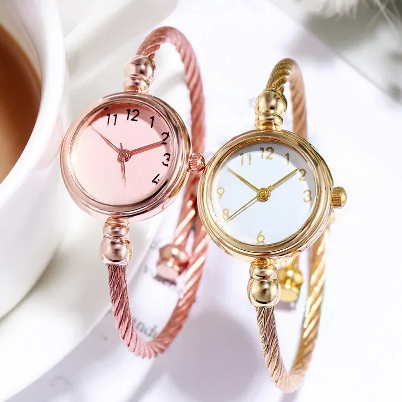 AliExpress - YIKAZE femmes montres petit Bracelet en or montre en acier inoxydable rétro dames Quartz montre-Bracelet horloge mode robe montre