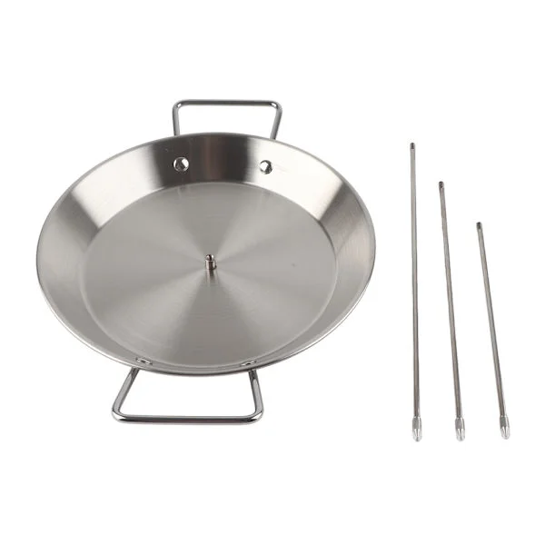 Vertical Skewer for Grill Brazilian Vertical Skewer Rack Stainless Steel Grill Accessories with 3 Removable Spikes