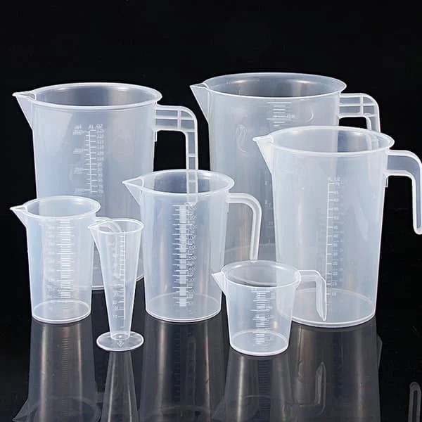 Mätkopp i plast för kök med skala, bakmått, transparent mätcylinder, 100 ml ~ 5000 ml stor kapacitet, stor kapacitet. (7 st)[mo]