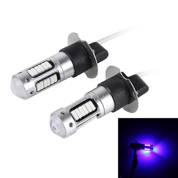 2 stk H3 10W 30 SMD-4014 LED-tåkelys for bil, DC 12V
