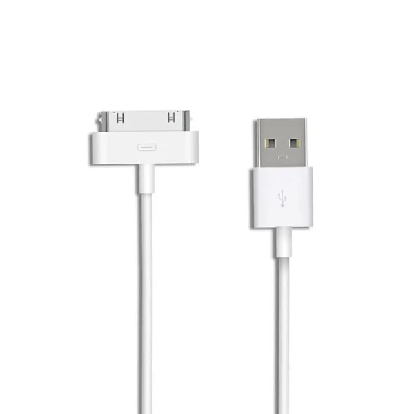 30-stifts laddningskabel kompatibel med iPhone 4 4s 3G 3GS, iPad 1:a 2:a 3:e generationen, iPod Touch, iPod Nano, iPod Classic USB