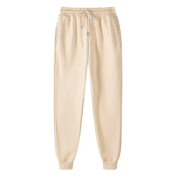 Herre Bukser Sweatpants Hip-hop Bukser Leggings Vatterede Casual Bukser - Perfekt Beige
