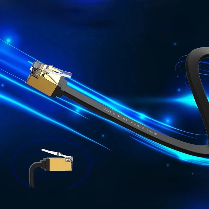 AliExpress - Cyanmi ethernet kabel cat8 40gbps cat 6 ethernet kabel netzwerk lan für pc modem laptop ps 5 router rj45 flat cat 8 ethernet kabel