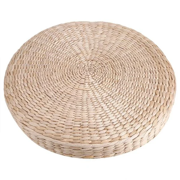 40 cm pyöreä puff-tatami-tyyny lattiatyyny olki meditaatio pehmeä joogamatto