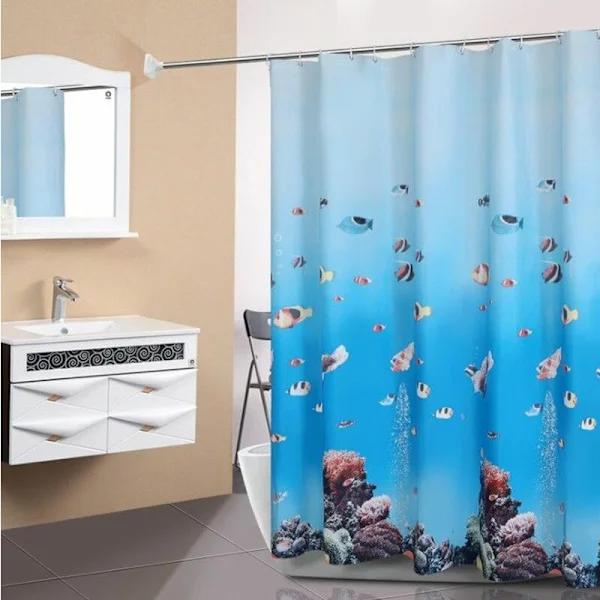 mumbi badeforhæng, badeforhæng, 180 x 200 cm, badeforhæng, erstatningsforhæng "under vand"