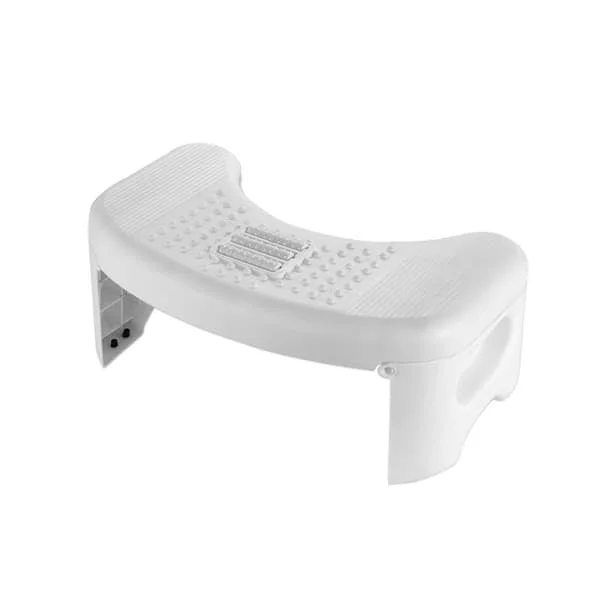 Folding Toilet Stool, Squatting Poop Stool, Potty Training Stool, White, Take