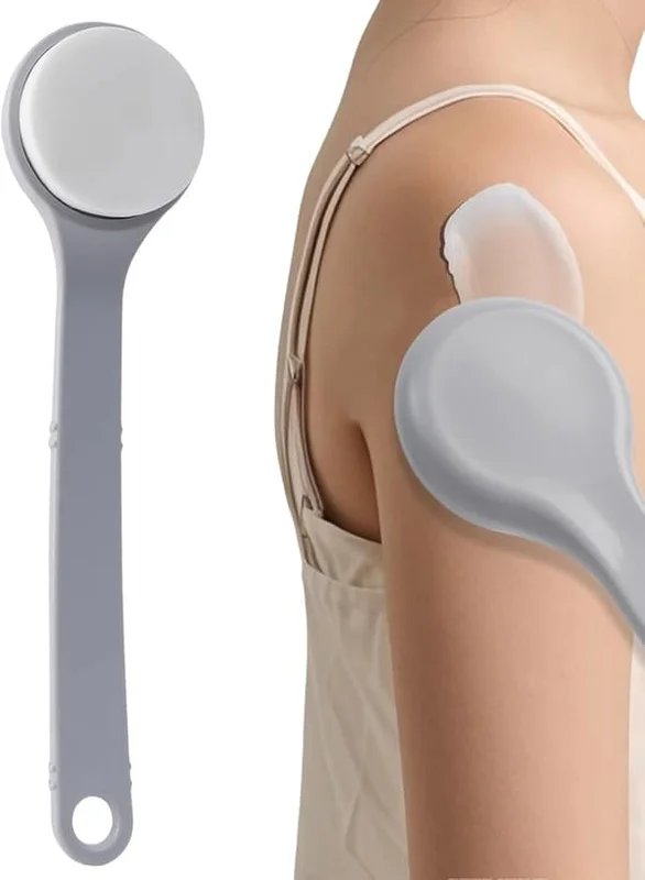 Ryglotion-applikator med langt håndtag - Selvapplikator til solcreme og kropslotion - Praktisk værktøj til ældre - Hygiejnisk lotiondispenser
