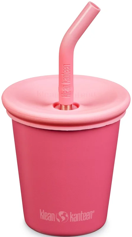 Klean Kanteen Kid Cup muki, 296ml (Kid Straw Lid), Rouge Red