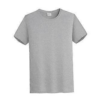 Herre T-shirt Beklædning Rund Hals Kortærmet Tee Klassisk Par Modal Toppe Plus Size (Grå L)