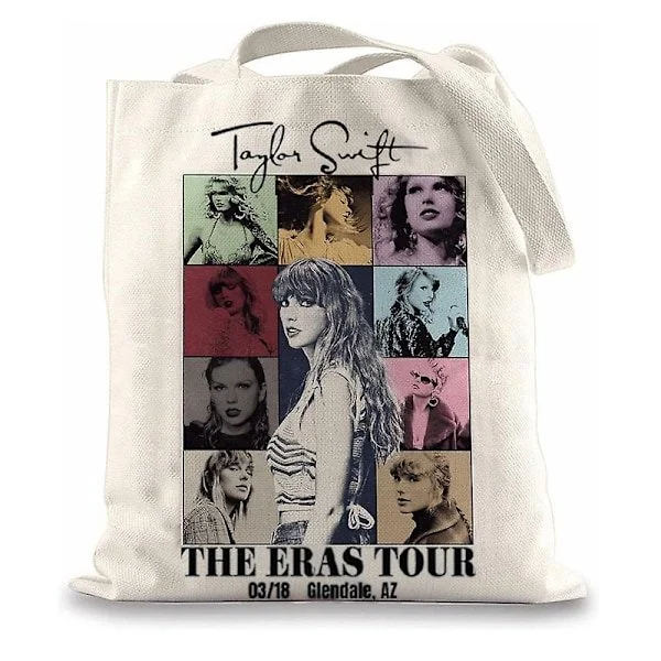 Taylor Swift -albumien inspiroimat kangaskassit naisille, kannettava järjestelijä, musiikin ystävän fanituotteet, Swiftie-lahja