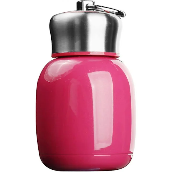 200ml Mini Termos Vattenflaska Vakuumflaskor Kaffe Mjölk Dryckeskopp Läckagesäker Varm och Kall Vattenflaska Rese Dryckesflaska (Rosa)