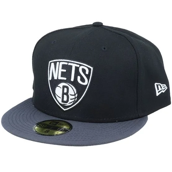 New Era - NBA - Black - fitted - Cap - Brooklyn Nets 59Fifty Basic Black Fitted - Hatstore