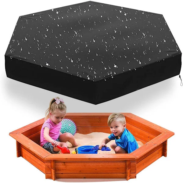 180*150*20 cm - Dammskydd - Sandlåda dammskydd - Sandlåda skydd - Sexkantigt sandlåda dammskydd - Sandlåda skydd med dragsko