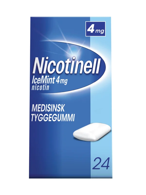 Nicotinell 4 mg tyggegummi, Icemint, 24 stk.