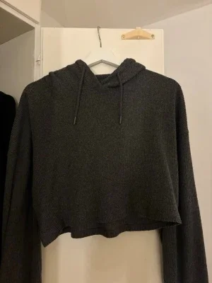 Grå cropped hoodie från Sisters Point