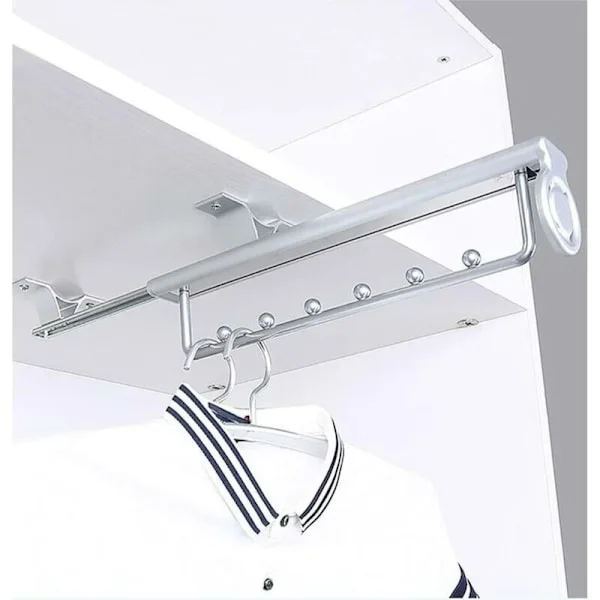 [RM]Heavy duty clothes rail, pull-out trouser rack, push rod, telescopic wardrobe, hanging rail for wardrobes