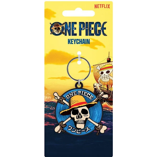 One Piece Straw Hat Crew Spinner Nyckelring One Size Flerfärgad