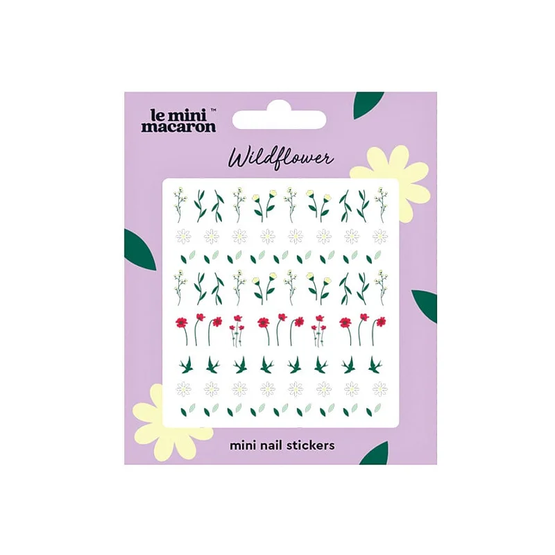Le mini macaron Mini Nail Art Stickers Wildflower, Makeup, Nail Art, Nail Stickers