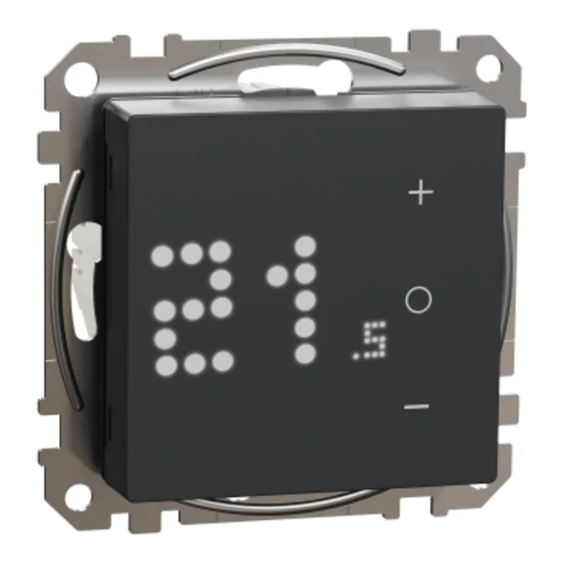 Schneider Electric WDE003497 Termostat uppkopplad Antracit, Värme
