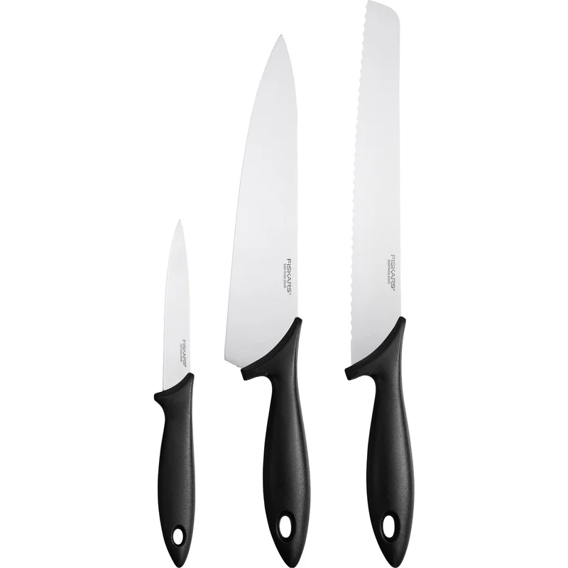 Fiskars Essential knivset 3 delar | Matlagning > Köksknivar > Knivset | Bagaren och Kocken