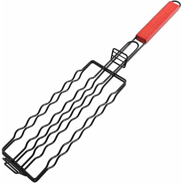 Grillkorg för korv, grillkorg för korv, grillkorg för kött, grillkorg för korvställ, kyckling