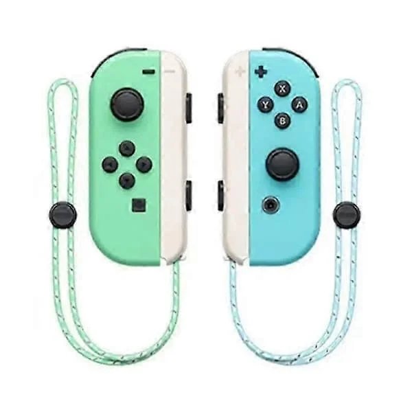 Joycon Trådløs Håndkontroll for Nintendo Switch, Støtter Vekkerfunksjon, Venstre Høyre Fjernkontroll med Håndleddsrem Brunaktig gu