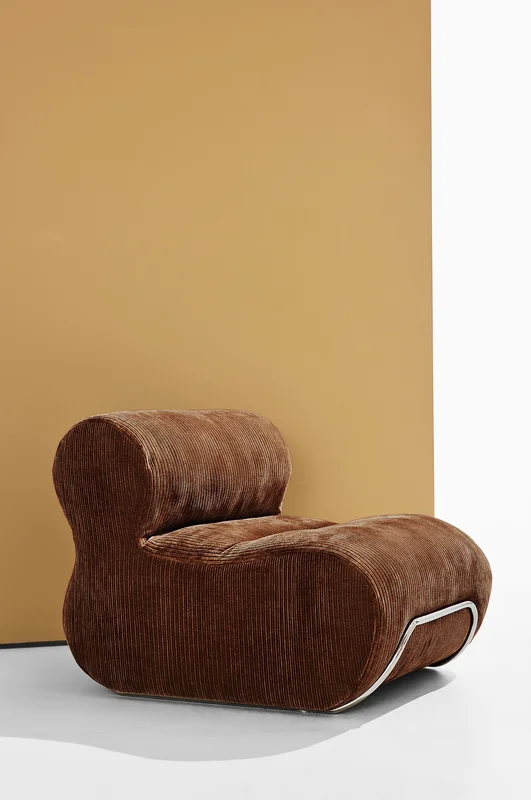 Jotex - Fauteuil Mocca Bruin Ribfluweel Mocca bruin ribfluweel - Archie - Koop Pastill - Meubels bij Jotex