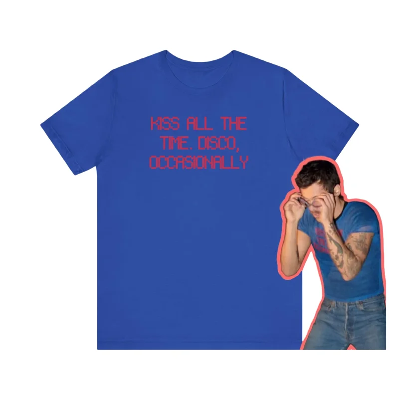 AliExpress - Harry Styles Kiss All the Time Disco Occasionally 2026 Album Unisex 100% Baumwoll-Shirt Sommer O-Ausschnitt Kurzarm-T-Shirt Fan-Geschenk