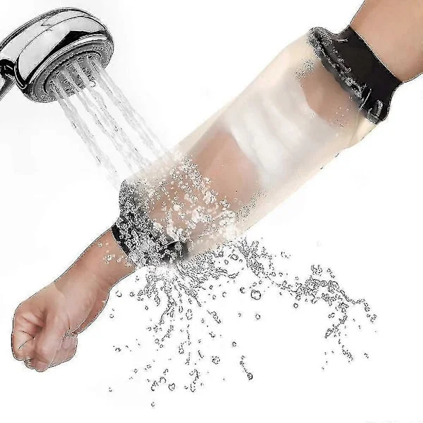 Nytt 1 st duschskydd | Återanvändbar linjeärm | Vattentätt gjutet skydd för armbåge | Linjeskydd för övre arm sår, bandageförband skydd snabbt 20
