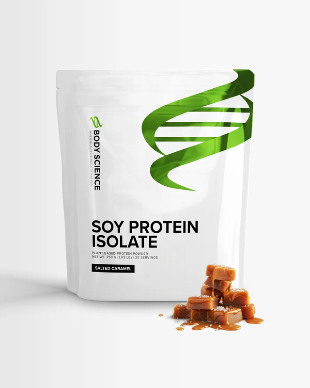Soy protein isolate - Salted Caramel - Vegansk proteinpulver