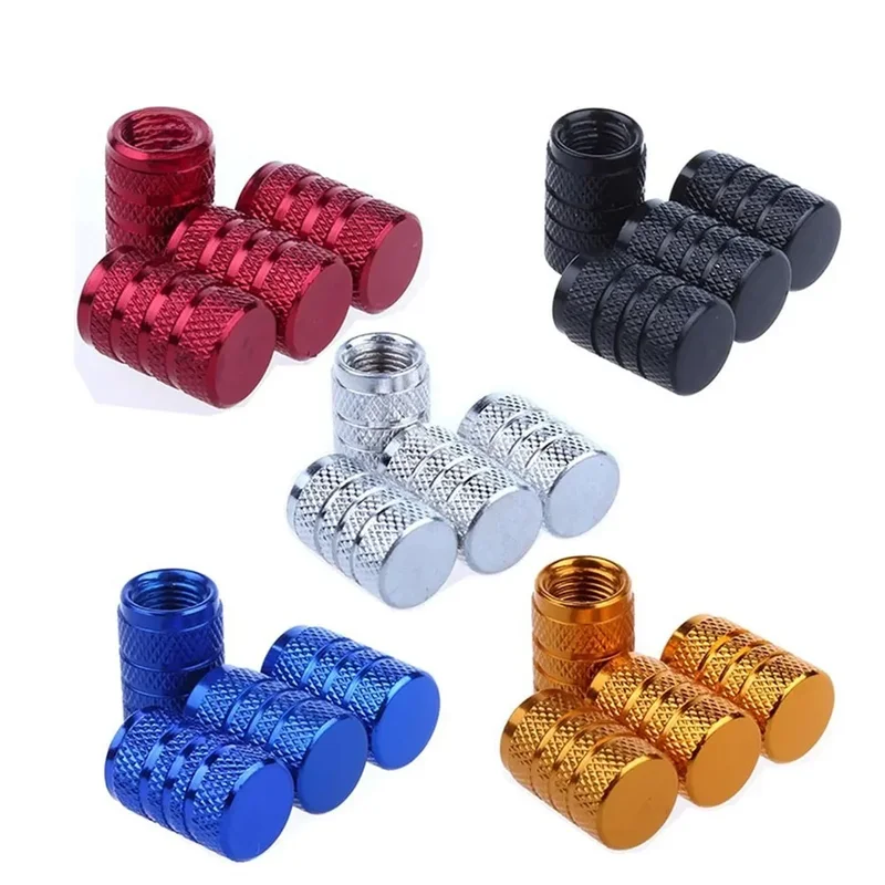 AliExpress - 4Pcs Auto Reifen Ventil Vorbauten Kappe Rändelung Stil Reifen Ventil Kappe Aluminium Reifen Rad Vorbau Luft Ventil Kappe auto universal 
