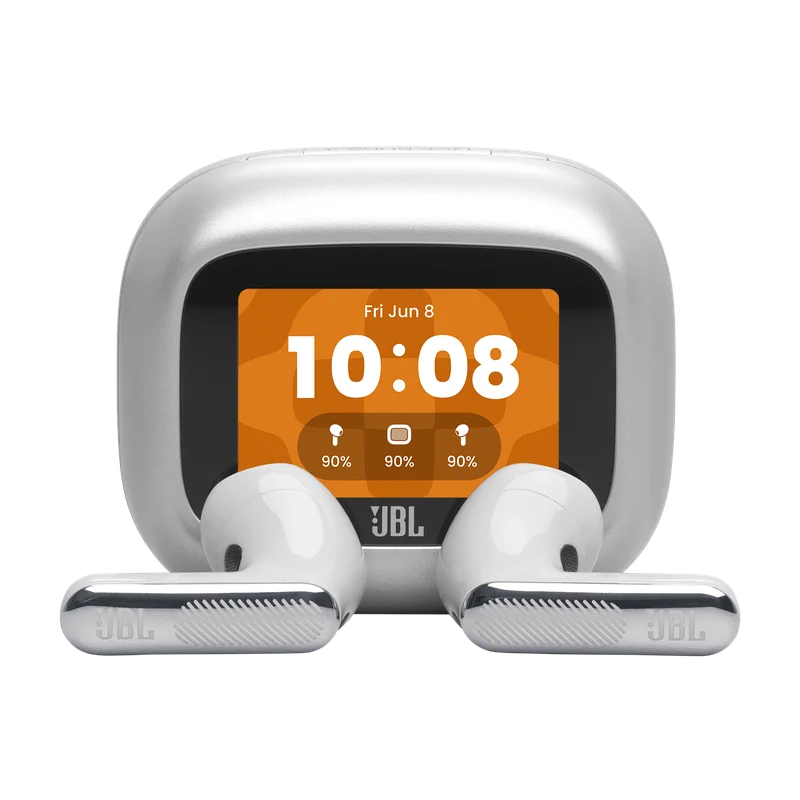 Live Flex 4 - Silver - JBL Live Flex 4 - Trådlösa öronsnäckor med brusreducering