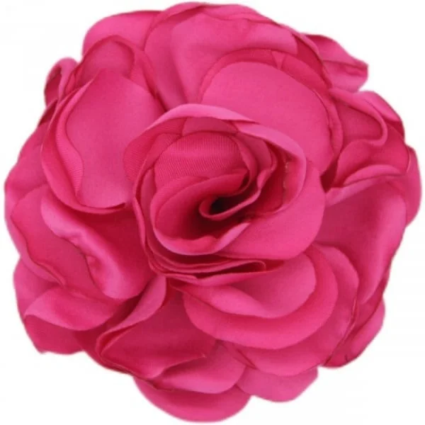 ROSE RED Fabric Large Rose Flower Brooch Flower Brooch Rose Red